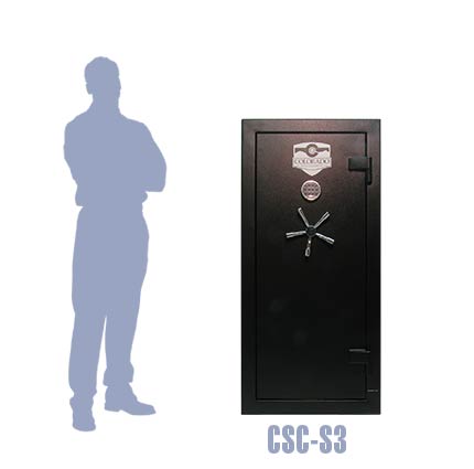 Closed View of Colorado Safe Company Gun Safe Model CSC-S3
