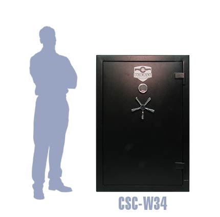 Closed View of Colorado Safe Company Gun Safe Model CSC-W34