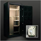 All Colorado Safe Company vaults come with motion activated interior LED lighting.